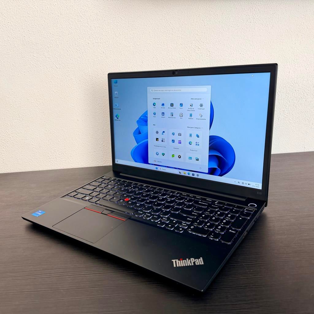Lenovo Thinkpad E15 - i5 Generatie 11 - 15 inch, Computers en Software, Windows Laptops, 2 tot 3 Ghz, Gaming, SSD, Info@lenovo.nl