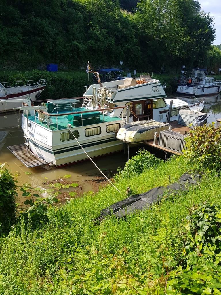 Familie boot , ligplaats in Duitsland, wegens overlijden, Watersport en Boten, Ophalen, Gebruikt, Staal, Binnenboordmotor