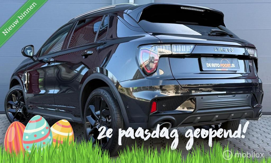 Lynk & Co 01 1.5 Black-Edition/Pano.dak/LED/Clima/Carplay/LE, Met garantie (alle), Zwart, Bedrijf, 1854 kg