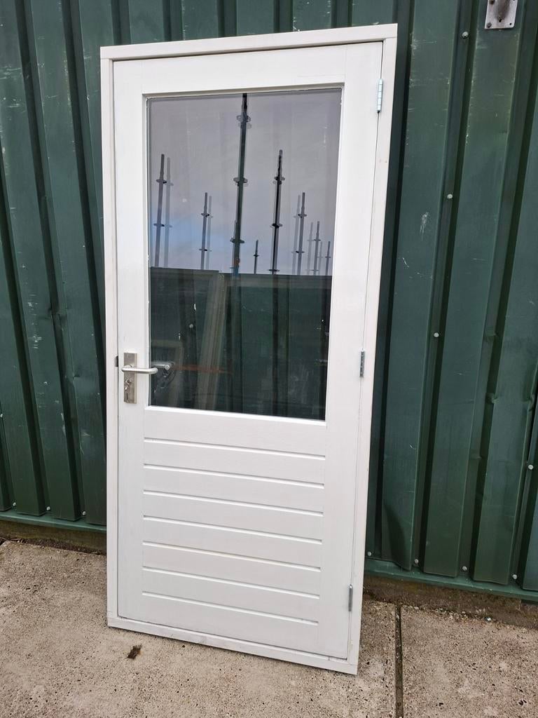 Deur met kozijn., Doe-het-zelf en Verbouw, Deurkozijn, 150 tot 225 cm, Hout, Hout