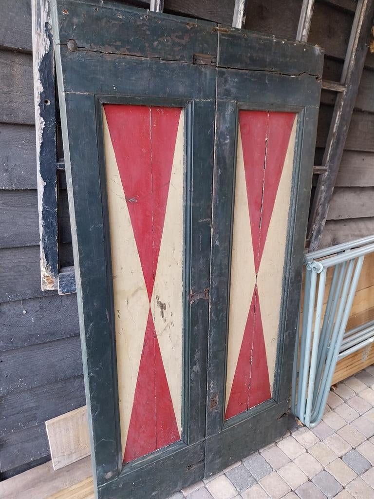 Antieke hollandse luiken, Ophalen of Verzenden, Minder dan 250 cm, Schuur, Zonder ramen