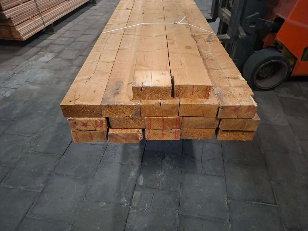 Mooie gebruikte balken ( 7x17 cm) 360 cm lang 19,95 ex pst, Doe-het-zelf en Verbouw, Hout en Planken, Ophalen of Verzenden, Gebruikt