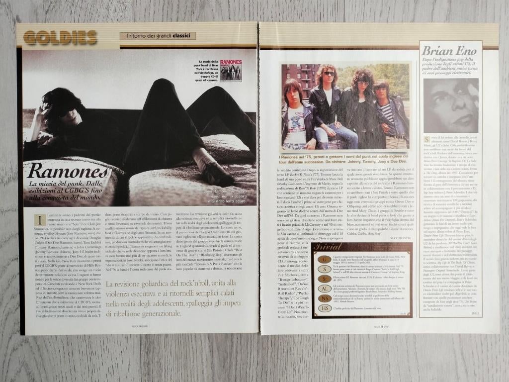 Ramones magazine / tijdschrift artikel clipping, Verzenden, Zo goed als nieuw, Boek, Tijdschrift of Artikel