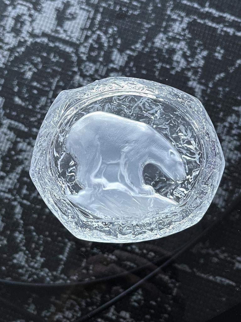 vintage bonbondoos Crystal d'Arques met ijsbeer, Ophalen of Verzenden