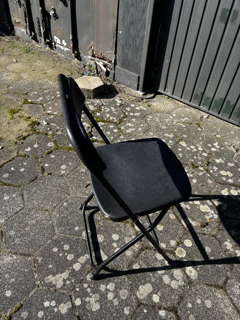 Samsonite Klapstoelen Zwart - 50 stuks per kar 100 kilo!, Ophalen, Gebruikt, Zwart, Metaal