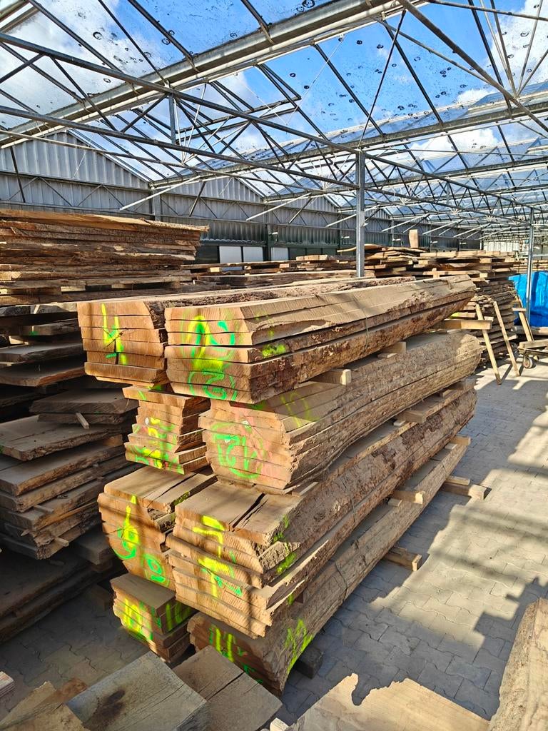 Meubel hout eiken boomstam  (rouge). Oven gedroogd., Ophalen of Verzenden, Nieuw, Eiken, 50 mm of meer