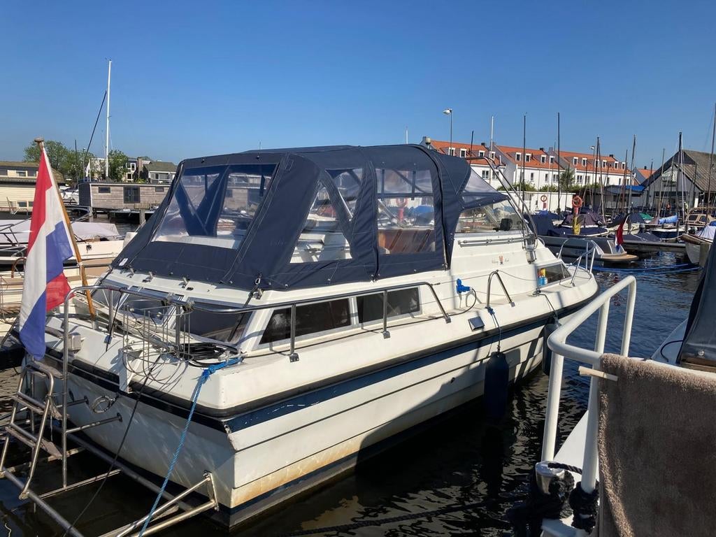 Polyester Kajuitboot Wiking 28 – Vaarklaar – 9.5m – Diesel, Watersport en Boten, 10 tot 30 pk, Gebruikt, Diesel, Ophalen of Verzenden