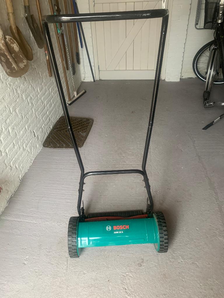 Handgrasmaaier, Tuin en Terras, Grasmaaiers, Ophalen, Handgrasmaaier, Zo goed als nieuw, Opvangbak