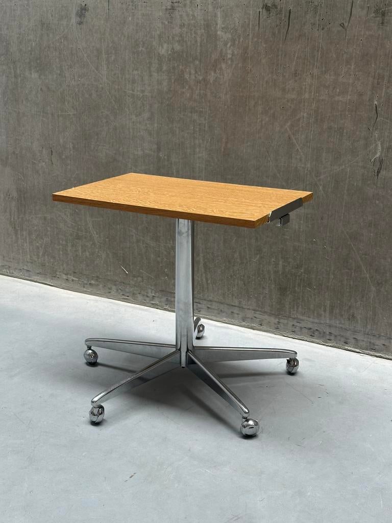 Vintage verrijdbare bijzettafel / TV tafel / audio ‘60, Ophalen of Verzenden