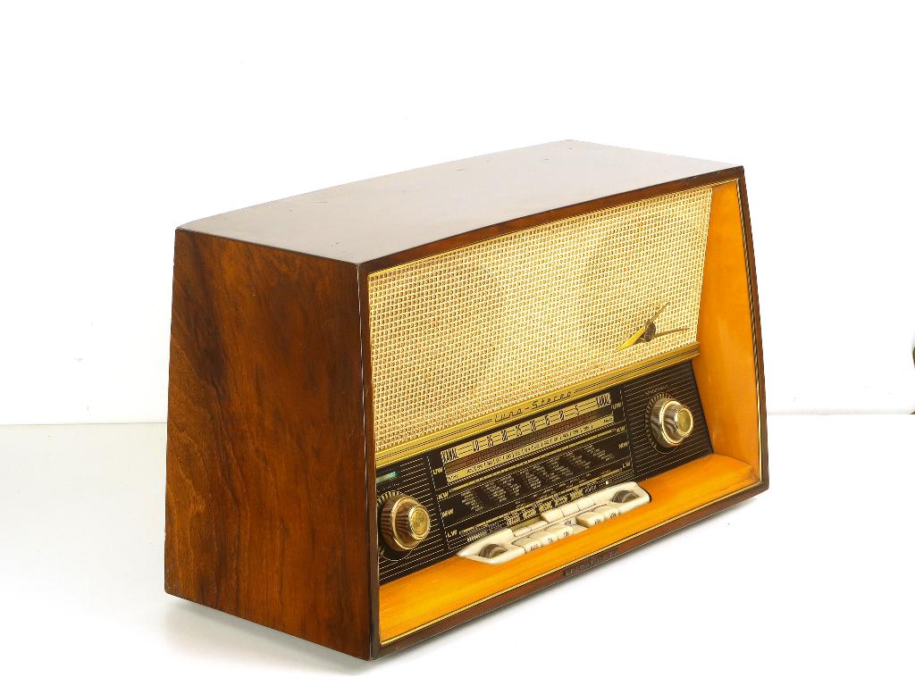 Loewe Opta Luna Stereo Buizen Radio Type 5741W, Ophalen of Verzenden, Gebruikt, Radio