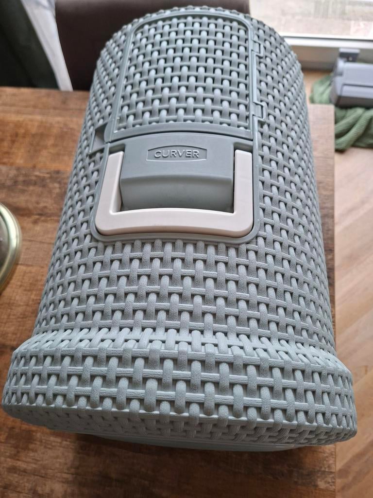 Curver kattenbak misty blauw met uitschuifbare lade., Ophalen of Verzenden, Zo goed als nieuw