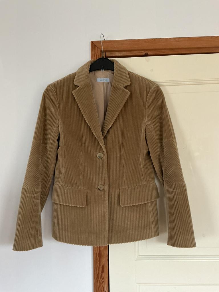 Dames blazer, rib, Beige, Ophalen of Verzenden, Zo goed als nieuw, Jasje