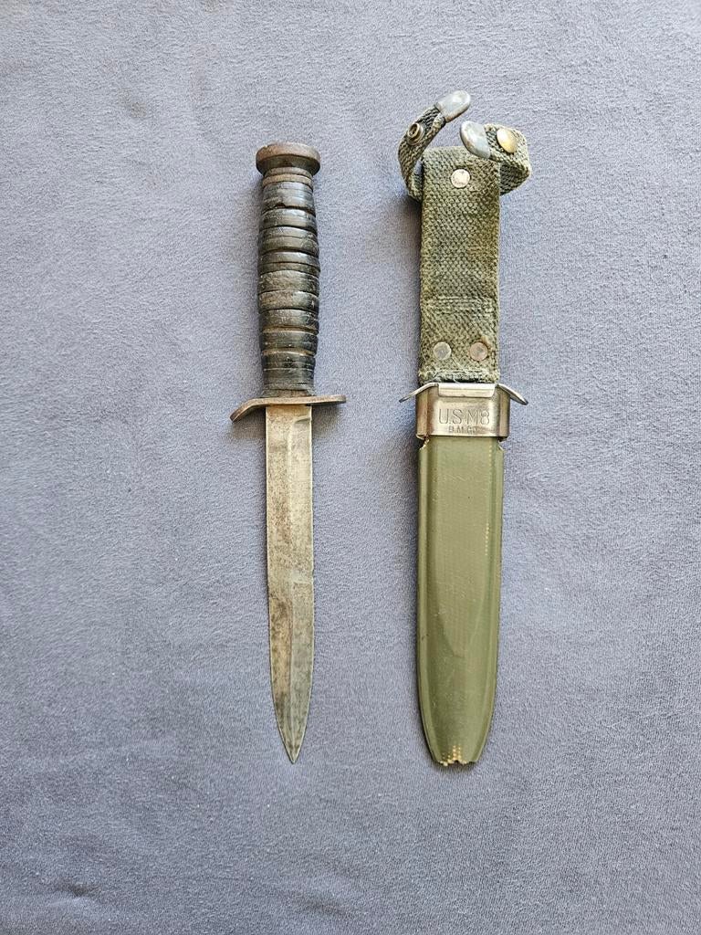 Us ww2 m3 fighting knife Utica, Verzamelen, Ophalen of Verzenden, Amerika