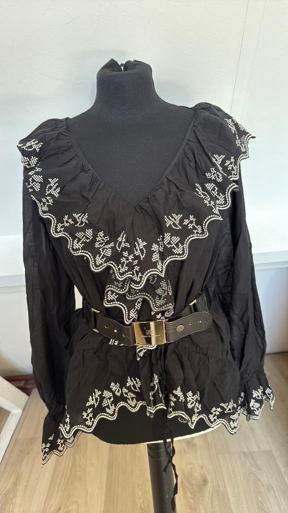 Zara ibiza blouse viscose maat 38, Kleding | Dames, Blouses en Tunieken, Ophalen of Verzenden, Zo goed als nieuw, Maat 38/40 (M)