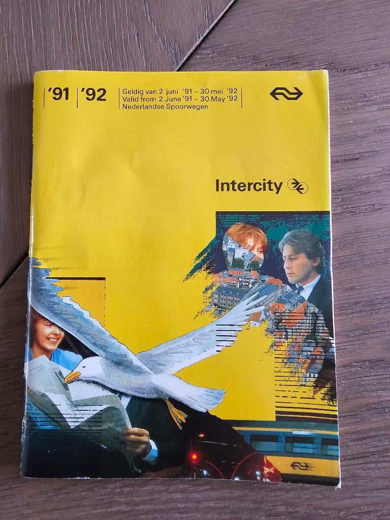 Mini spoorboekje intercity `91/`92 NS, Verzamelen, Ophalen of Verzenden, Gebruikt, Trein, Boek of Tijdschrift