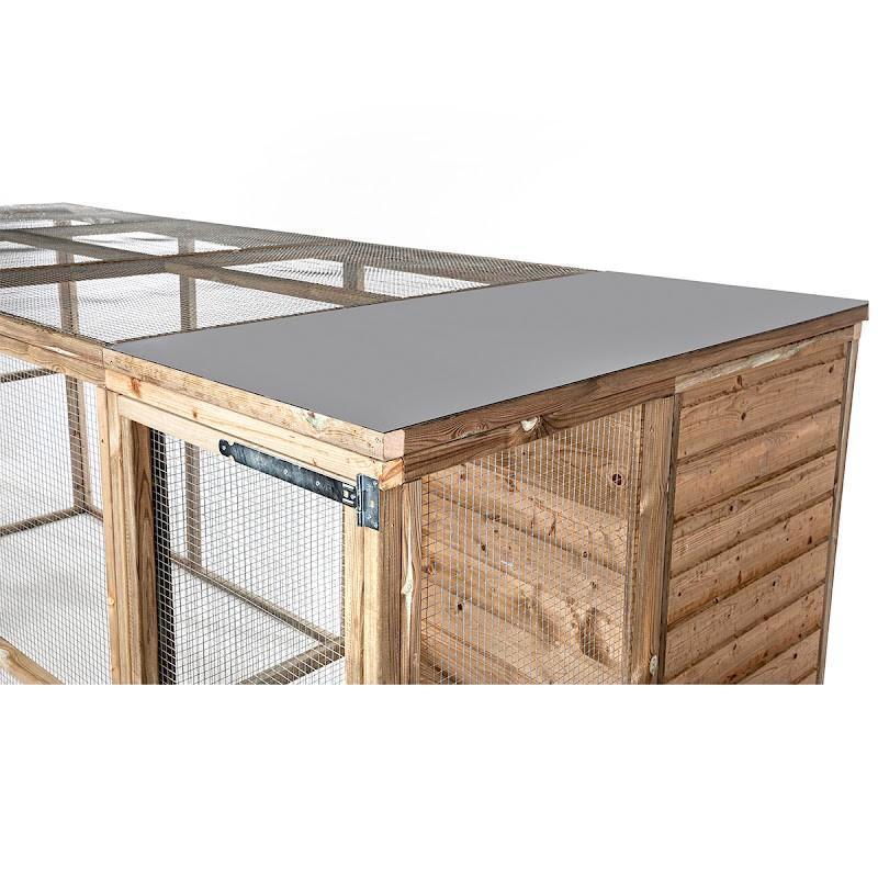 Houten Volière met nachthok Iris, Ophalen of Verzenden, Nieuw, Hout, Volière