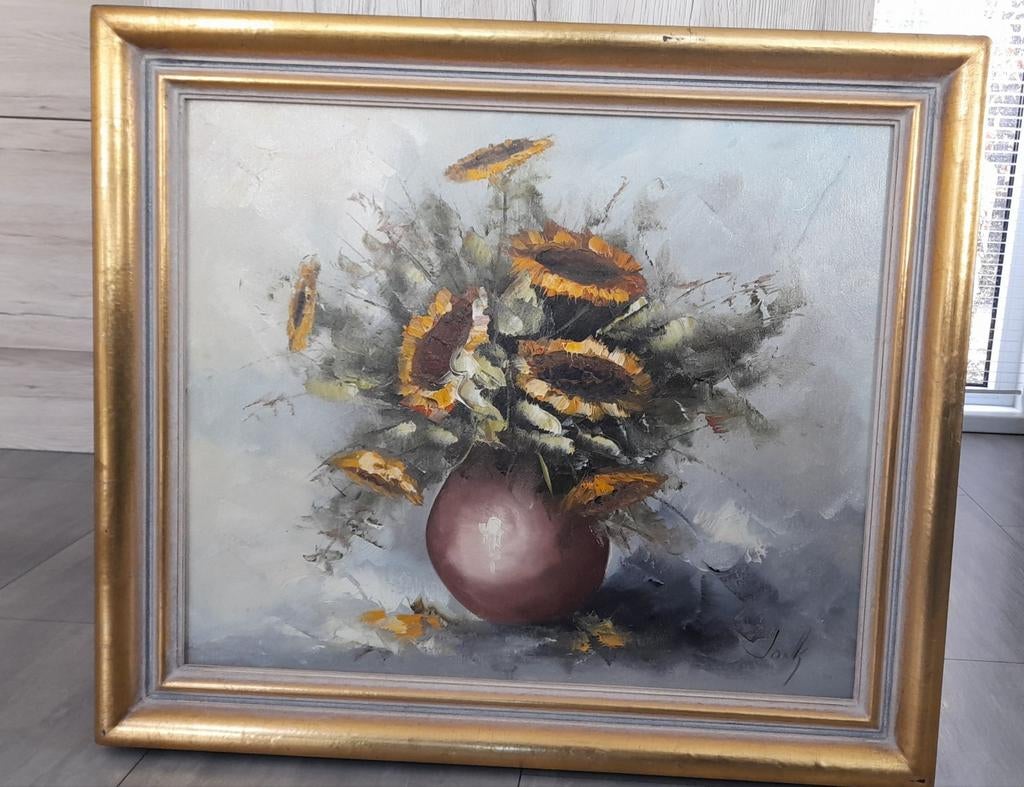 Schilderij van schilder Jonk met certificaat, Antiek en Kunst, Kunst | Schilderijen | Modern, Ophalen