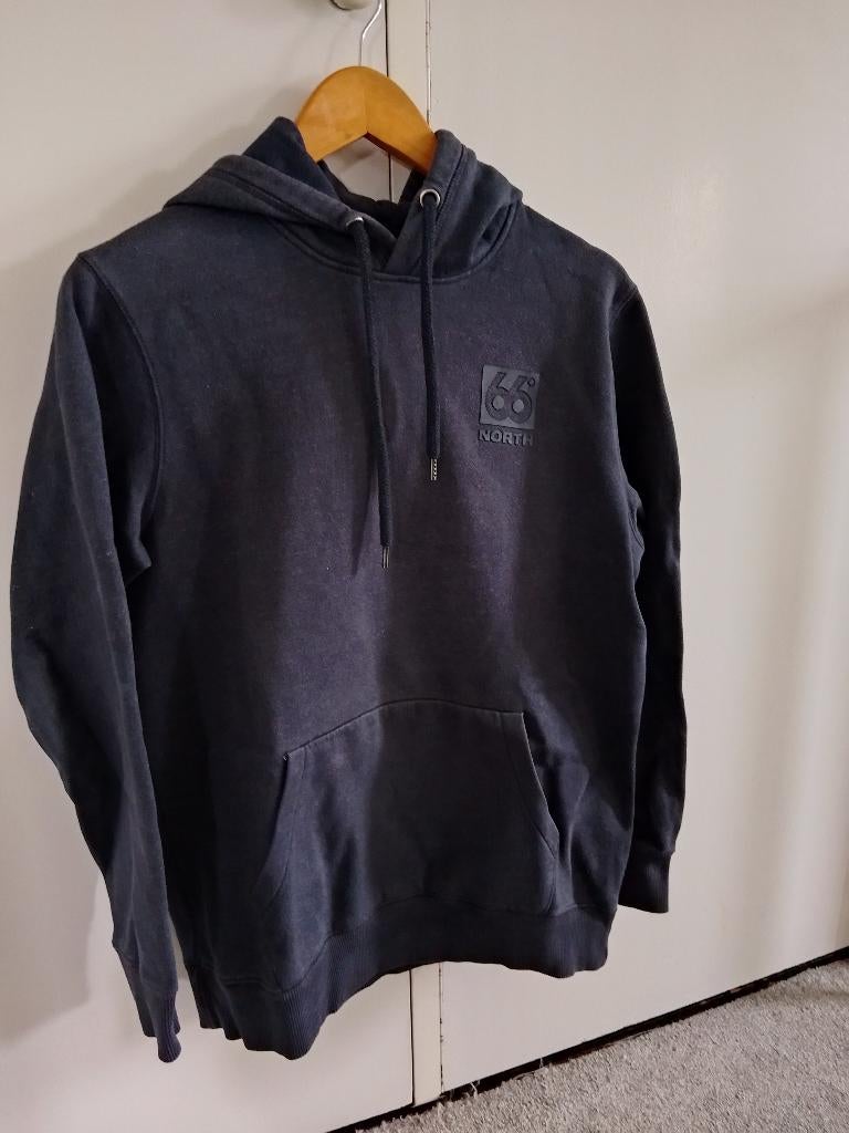 66 North hoodie Logn maat S unisex IJsland, Kleding | Dames, Truien en Vesten, Zo goed als nieuw, Maat 36 (S), Blauw, Ophalen of Verzenden
