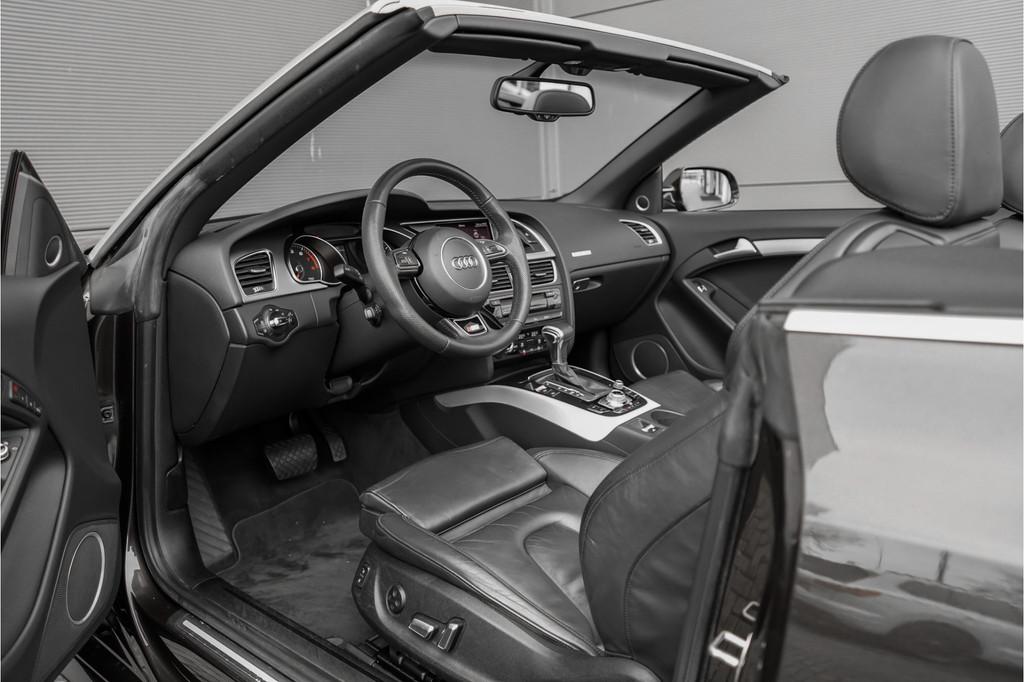 Audi A5 Cabriolet 2.0 TFSI Quattro Pro Line S B&O Camera Sto, Gebruikt, Zwart, 4 cilinders, Bedrijf