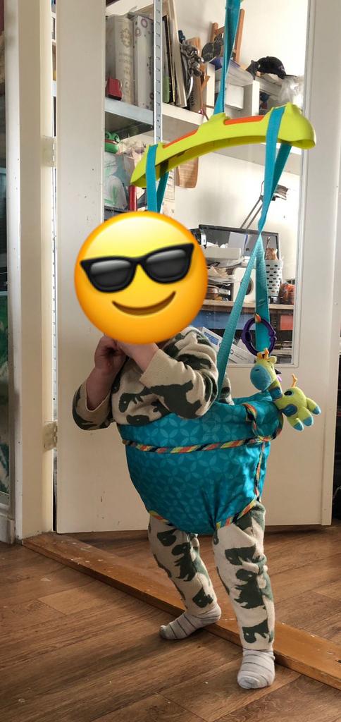 Bright Starts Bounce 'N Spring Deluxe Door Jumper, Ophalen of Verzenden, Gebruikt, Overige typen