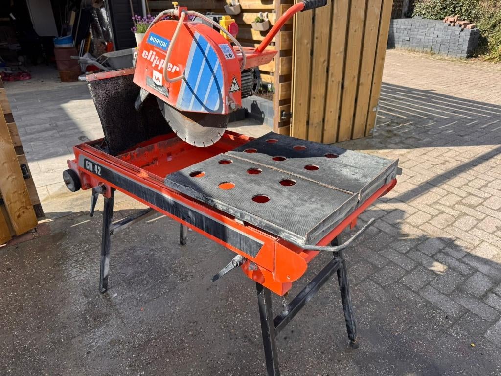 Tegel zaagtafel Norton Clipper CM42, Ophalen, Gebruikt, 70 mm of meer, Overige typen