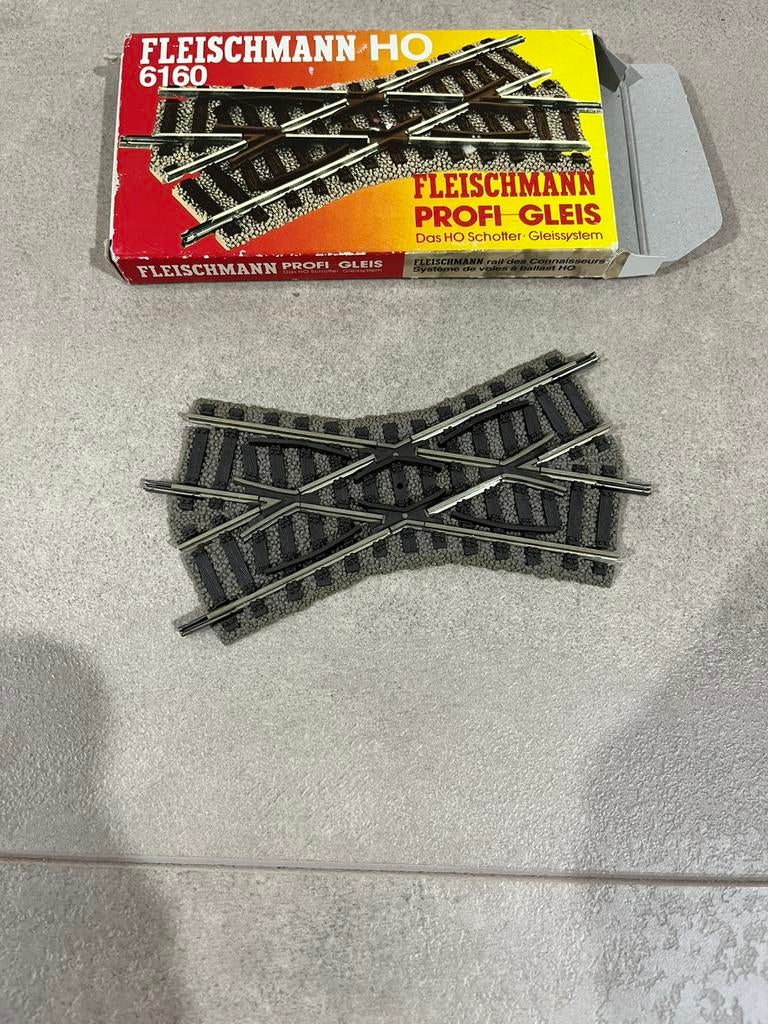 Fleischmann 6160 kruising, Gelijkstroom, Fleischmann, Rails, Ophalen of Verzenden