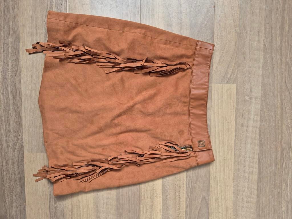Nikkie rok dames maat 34 met franjes, Kleding | Dames, Rokken, Bruin, Ophalen of Verzenden, Zo goed als nieuw, Nikkie