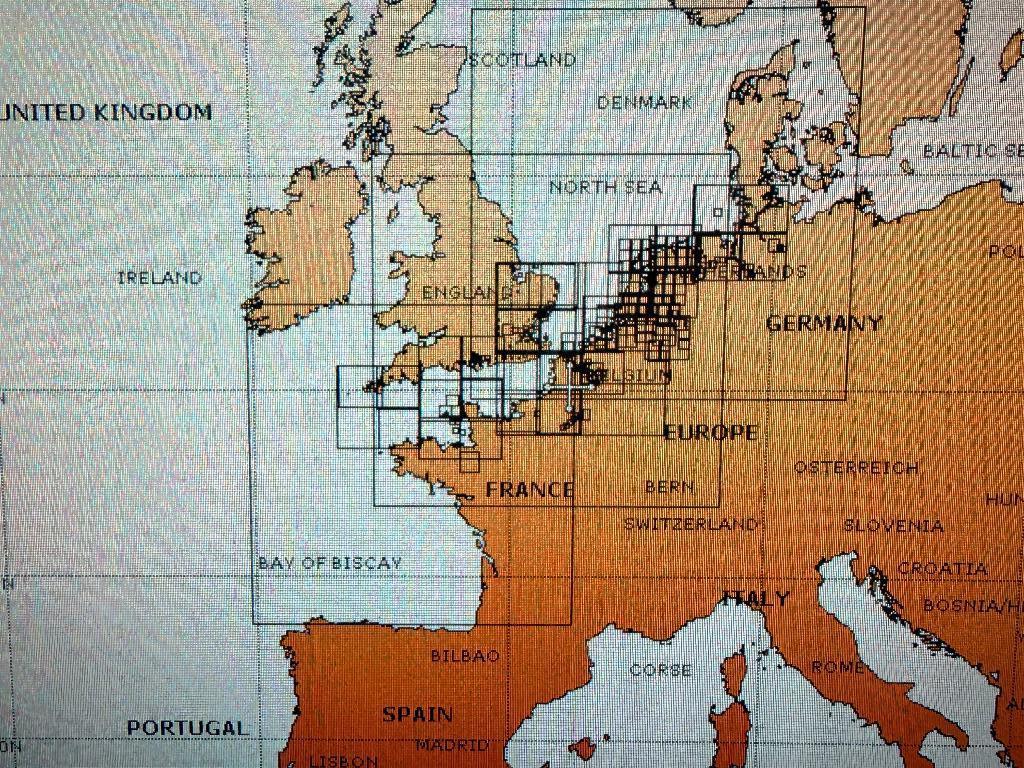 Navionics CF 25+ UK zuid - Hamburg navigatie kaart, Ophalen, Gebruikt, Kaartplotter of Fish Finder