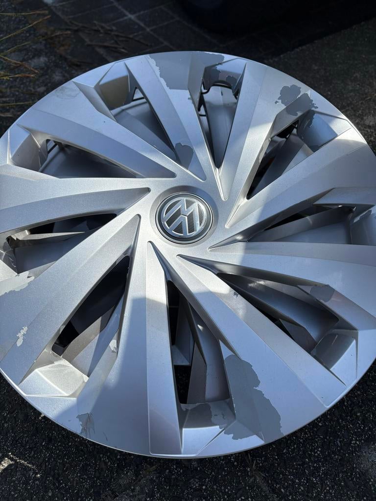 VW wieldoppen 15 inch - Gebruikt, Auto diversen, Wieldoppen, Ophalen of Verzenden, Gebruikt