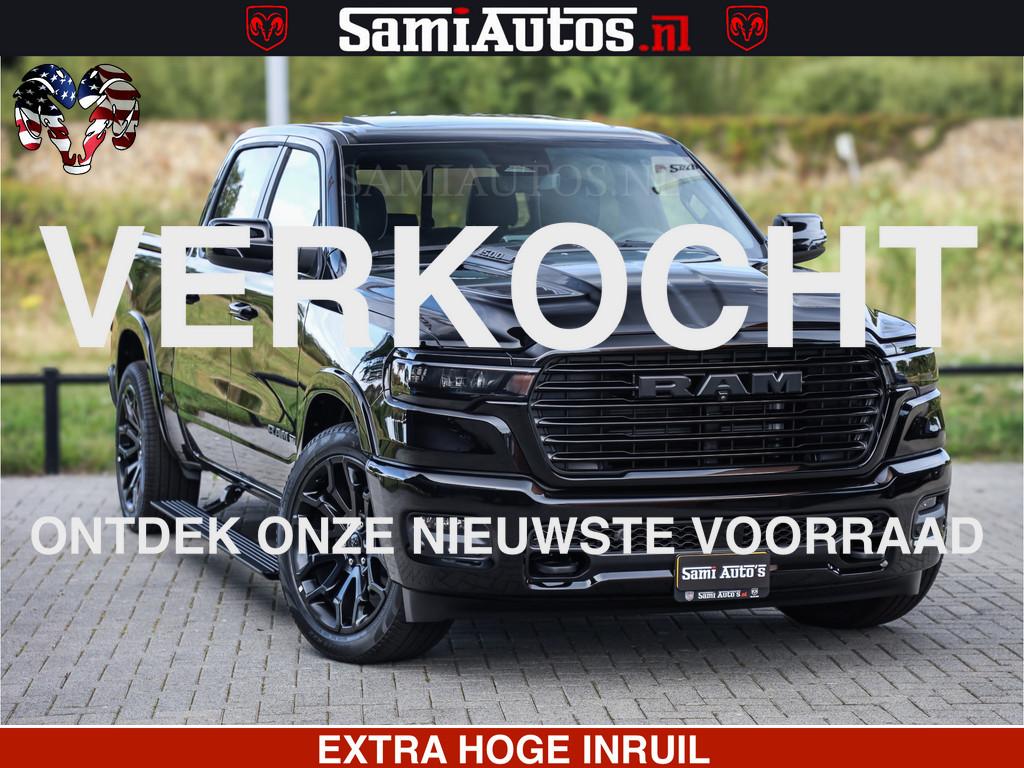 Dodge Ram 1500 Night Premium | Full Option | De Meest Luxe P, Automaat, Met garantie (alle), Zwart, Leder