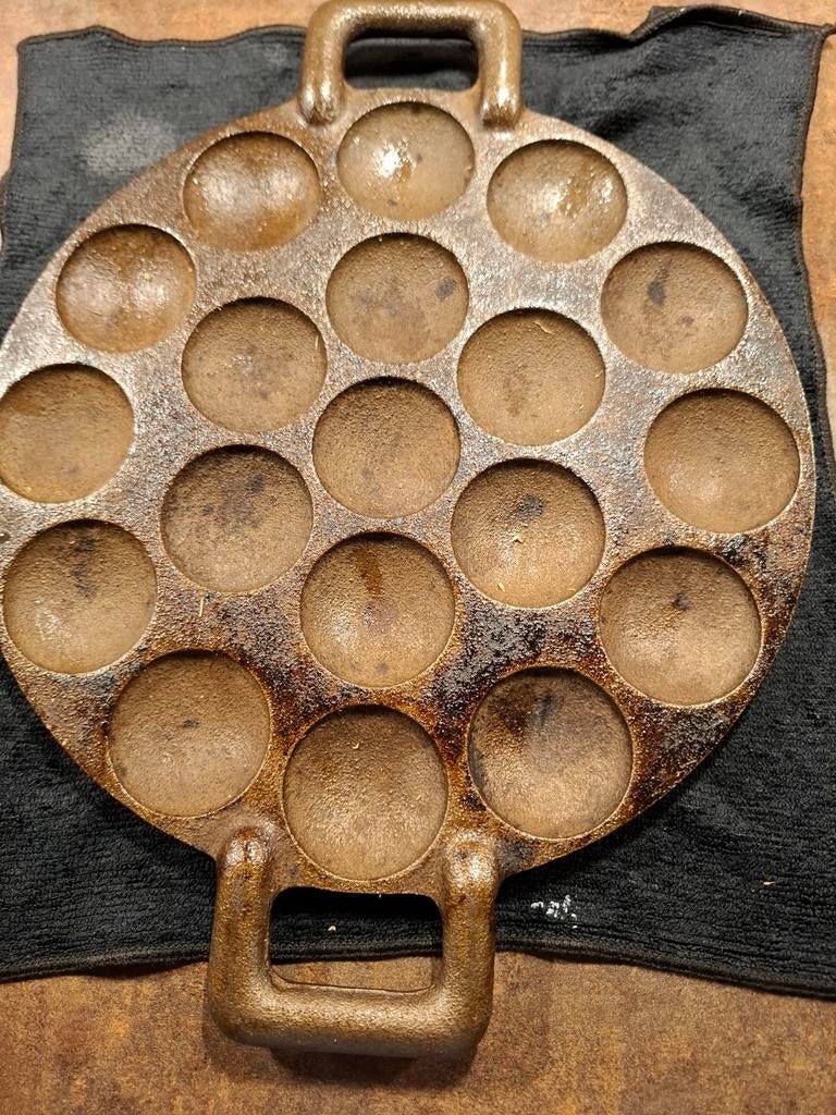 Gietijzeren poffertjespan Koopmans, Ophalen