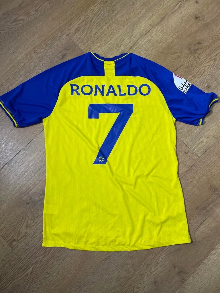 Al Nassr Ronaldo Thuisshirt Maat XL, Shirt, Maat XL, Ophalen of Verzenden, Zo goed als nieuw