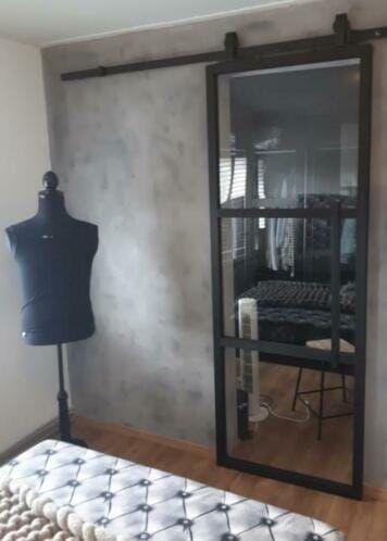 deur industriele maat staal hout schuifdeur glas industrieel, Ophalen, -, -, Nieuw