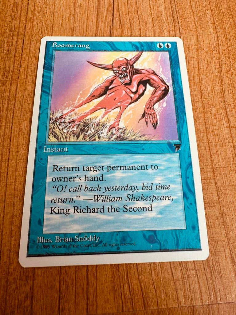 Magic The Gathering Deckmaster | Boomerang, Ophalen, Zo goed als nieuw, Losse kaart