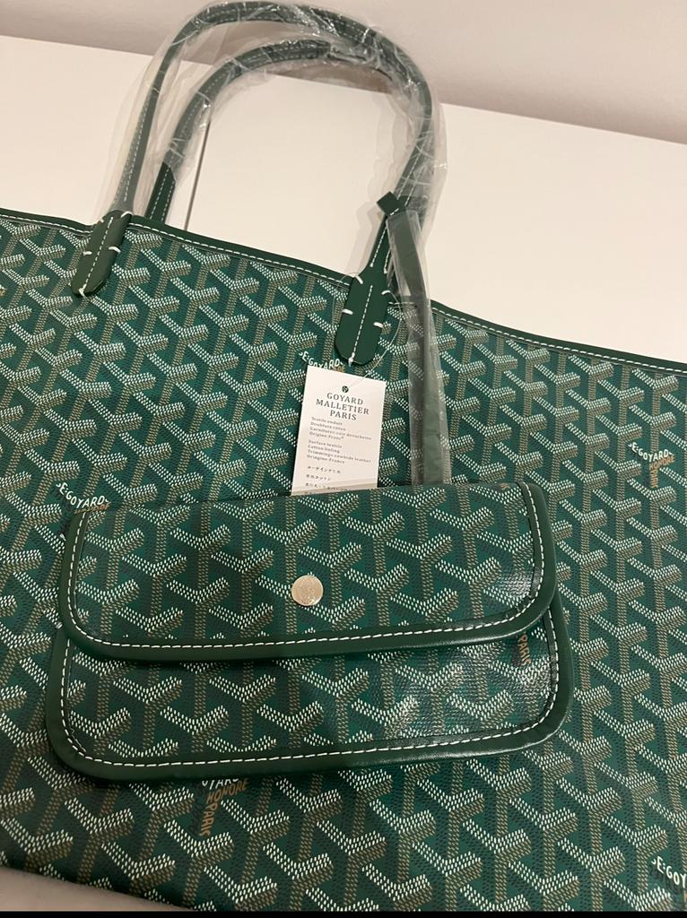 Goyard tas groen, Verzenden, Zo goed als nieuw, Groen