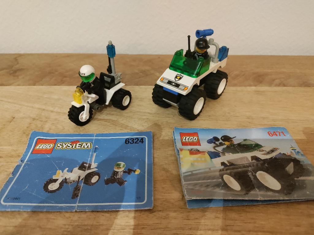 Vintage Police Town Lego sets 6354 6324 & 6471, Ophalen of Verzenden, Gebruikt, Complete set, Lego