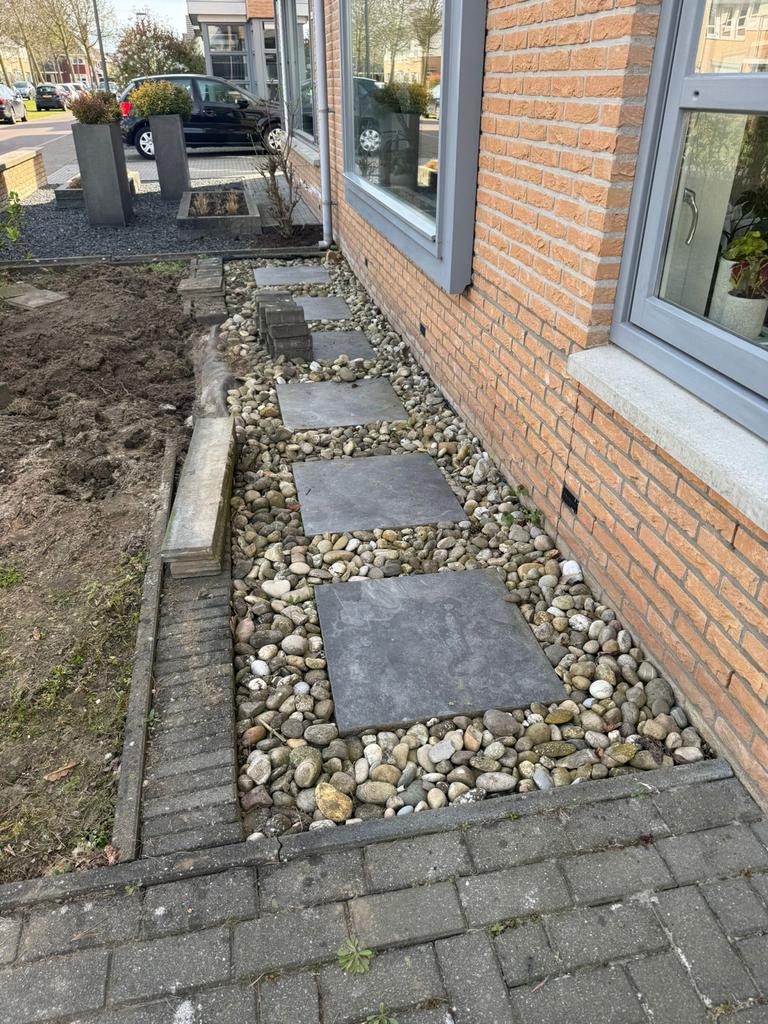 Tegels, kiezelstenen, kiezels, klinkers en stenen, Tuin en Terras, Grind, Keien en Split, Ophalen, Overige materialen, Gebruikt