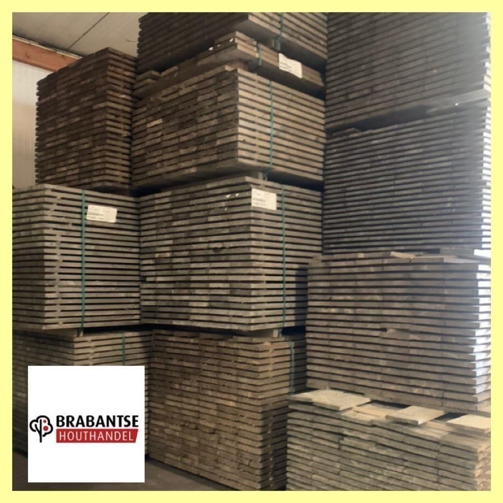 Steigerplanken Old look steigerhout | Douglashout | NIEUW, Rond, Nieuw, Ophalen of Verzenden, Binnen