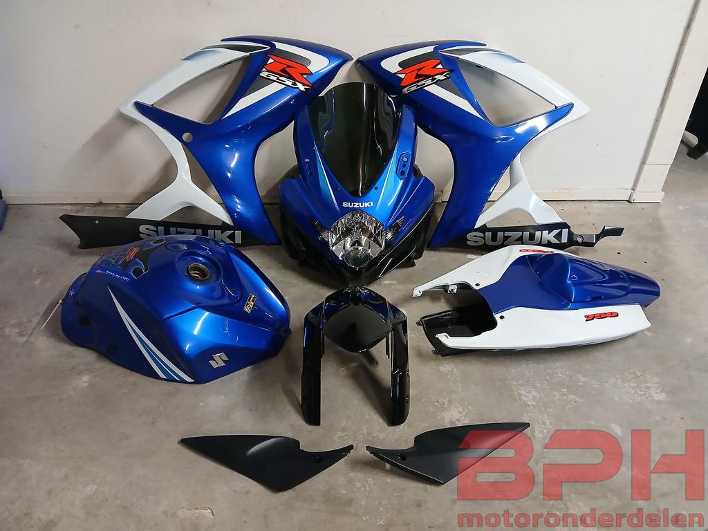 Kappenset / kuipset + tank Suzuki GSX-R 750 K6 - K7 2006 t/m, Motoren, Onderdelen | Suzuki, Ophalen, Gebruikt, -, -