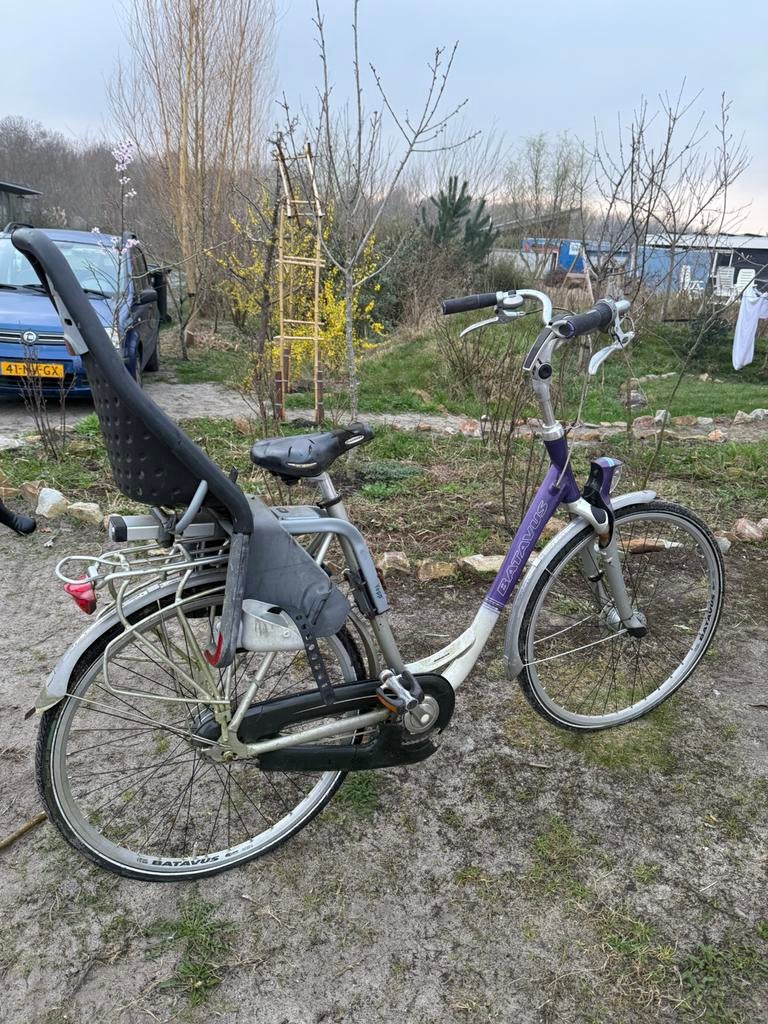 Batavus dames moederfiets met zitje, Ophalen of Verzenden, 1 zitje, Zo goed als nieuw, Batavus