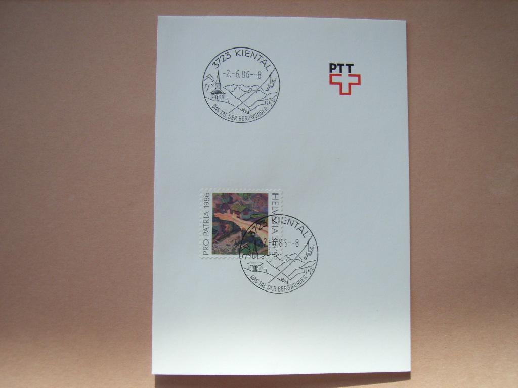 BM  Zwitserland Carnet 1317 Afstemp Kiental, Ophalen of Verzenden, Overige typen