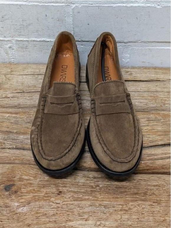 DWRS - Leren mocccasin loafers maat 39 - Nieuw €119., DWRS, Bruin, Nieuw, Ophalen of Verzenden