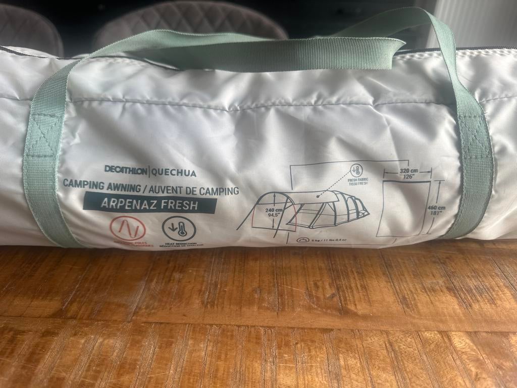 Decathlon Quechua Arpenaz Fresh Camping Luifel, Ophalen, Gebruikt, Tot en met 4