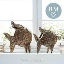 2 mooie rattan vissen Riviera Maison/ per stuk €20,00, Ophalen of Verzenden