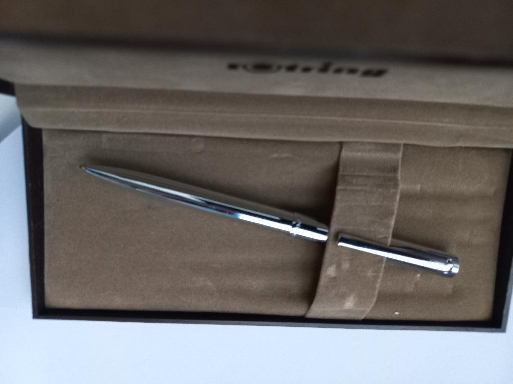rOtring balpen chroom en stainless steel geborsteld, Verzamelen, Ophalen of Verzenden, Nieuw, Balpen, Overige merken