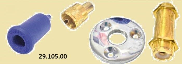 Coax onderdelen; huiddoorvoer-stekkers-verbinders-beschermer, Ophalen of Verzenden, Nieuw, Motor en Techniek