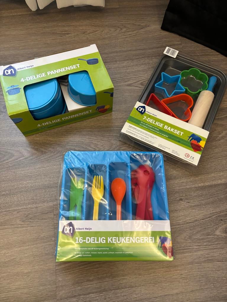 Nieuw Albert Heijn Keukenspulletjes: Pannenset, Bakset, Best, Kinderen en Baby's, Ophalen of Verzenden, Nieuw, Kunststof, Speelkeuken-accessoire