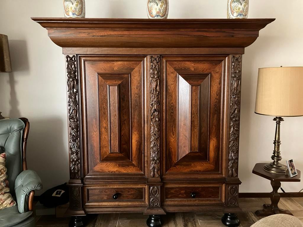 Hele mooie ranken kast eiken hout broodkast degelijk., Ophalen