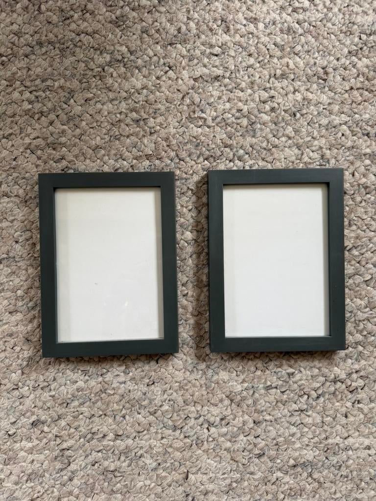 2x HEMA fotolijst grijs 15x20 cm – zo goed als nieuw, Ophalen of Verzenden, Zo goed als nieuw