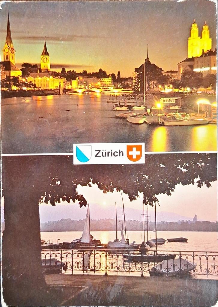 Zürich Zwitserland 1975, Ophalen of Verzenden, 1960 tot 1980, Gelopen, Overig Europa